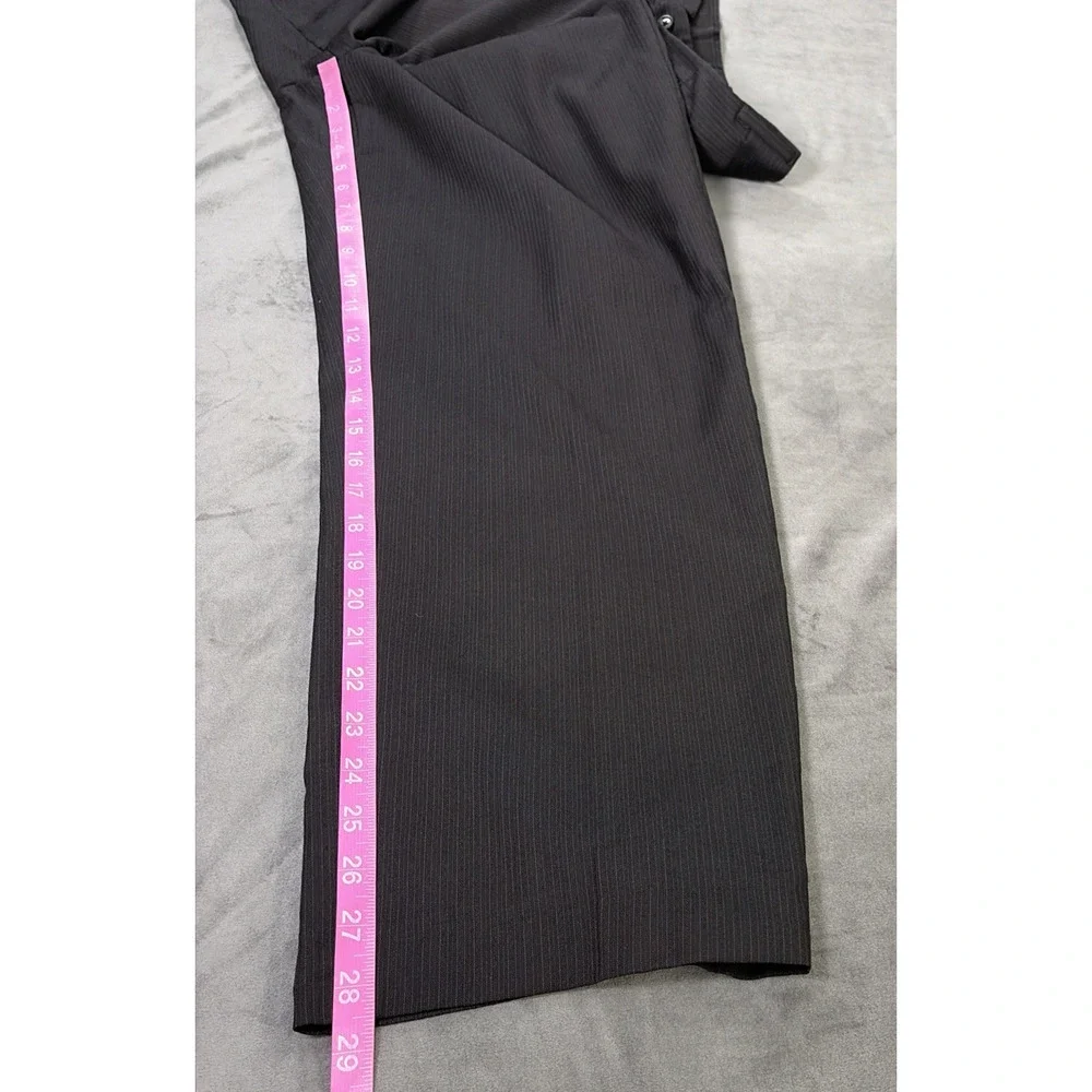 40L Joseph A Bank Black PinStripe Two Button Men's Suit Pants Flat-Front